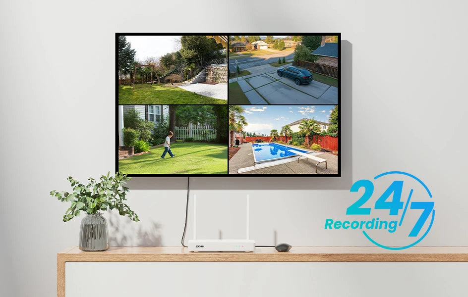ZOSI 4K Wi‑Fi 6 Security Camera System – 8MP/5MP Pan‑Tilt Wireless IP Cameras with 2‑Way Audio