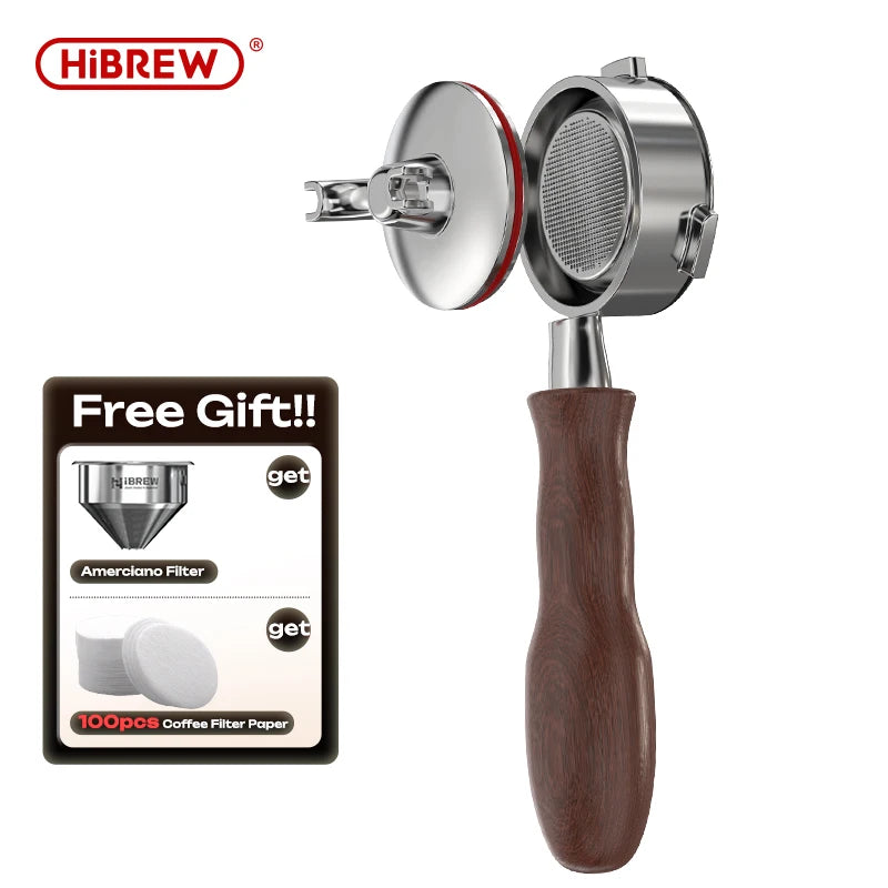 HiBREW 58mm 3-uši portafilter brez dna – profesionalni ročaj filtra za HiBREW H7A, H10A, H10 Plus