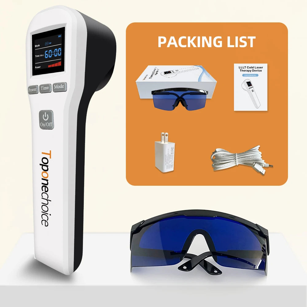 Toponechoice 880mW profesionalni terapevtski aparat s hladnim laserjem – 650 nm in 808 nm