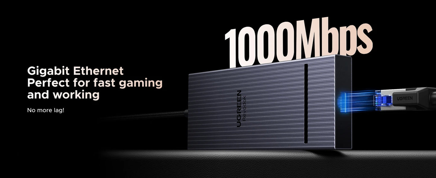 UGREEN 11-v-1 zvezdišče USB-C s 4K120Hz DisplayPort, 4K60Hz HDMI, USB 3.2 10Gbps