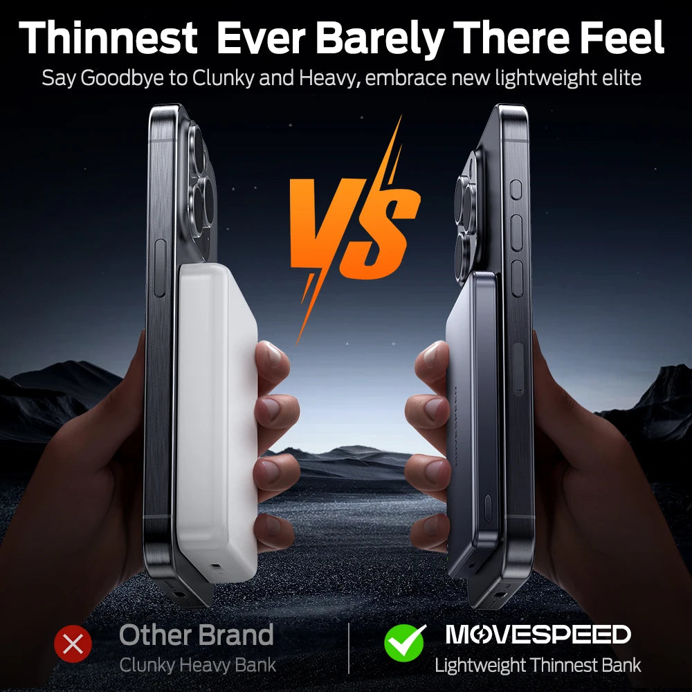 MOVESPEED S10 tanek magnetni prenosni polnilec 10000mAh PD20W MagSafe
