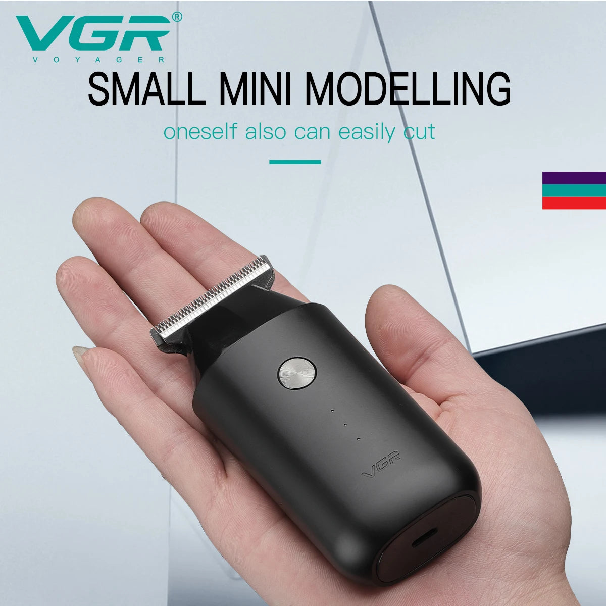 VGR V-932 Mini Pocket Hair Trimmer 0.5-3mm Zero-Cut 120-Min