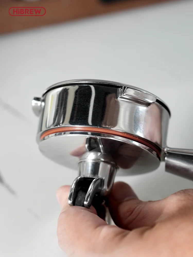 HiBREW 58mm 3-uši portafilter brez dna – profesionalni ročaj filtra za HiBREW H7A, H10A, H10 Plus
