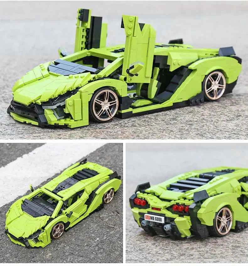 Mould King 10011 Technical Sian Sport Racing Car Building Blocks — DIY Assembly Gift - Limetastore