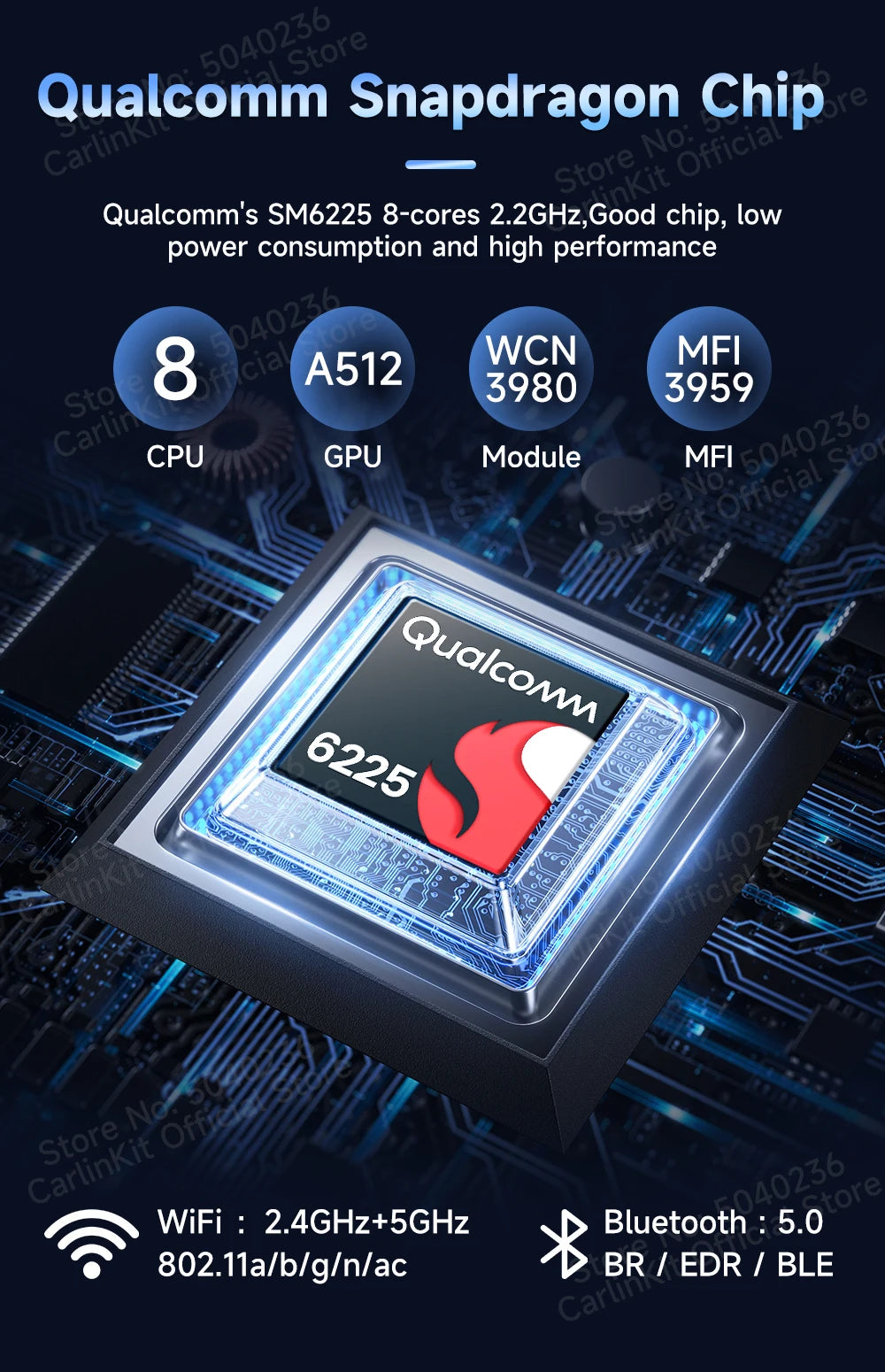 CarlinKit Android 13 SDM660 HDMI brezžični CarPlay AI Box