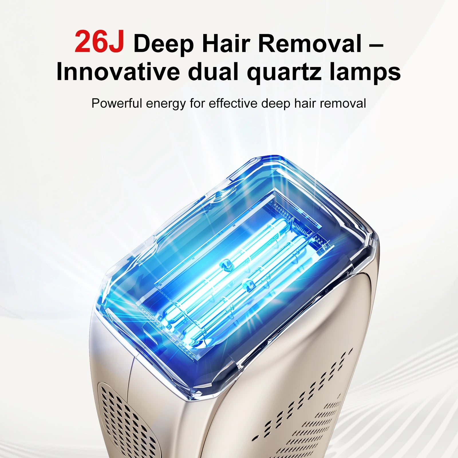ANLAN IPL Hair Removal | Unlimited Flashes, 26J Power, ICE Cooling, Painless Permanent Hair Removal