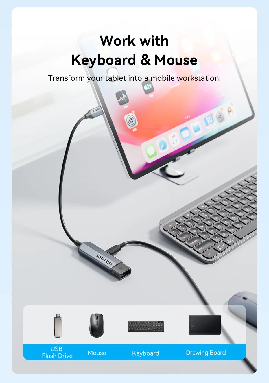 USB 3.2 OTG adapter – USB-C na USB-A, 10 Gb/s