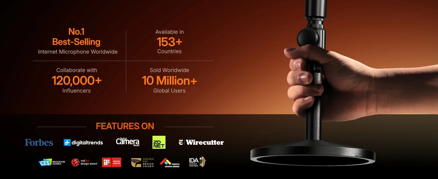 Maono PD200W – hibridni brezžični dinamični mikrofon za podcaste | mikrofon XLR/USB za računalnik, telefon in kamero