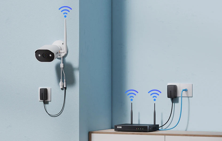 Varnostni kameri sistem Wi-Fi 6 ZOSI 2K – 3MP notranje/zunanje brezžične IP kamere z dvosmernim zvokom