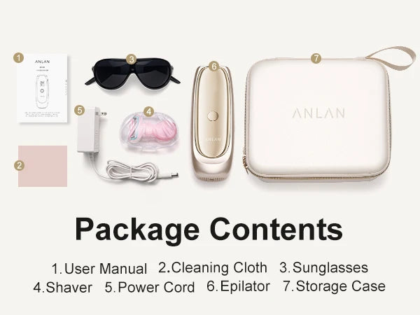 ANLAN IPL Hair Removal | Unlimited Flashes, 26J Power, ICE Cooling, Painless Permanent Hair Removal