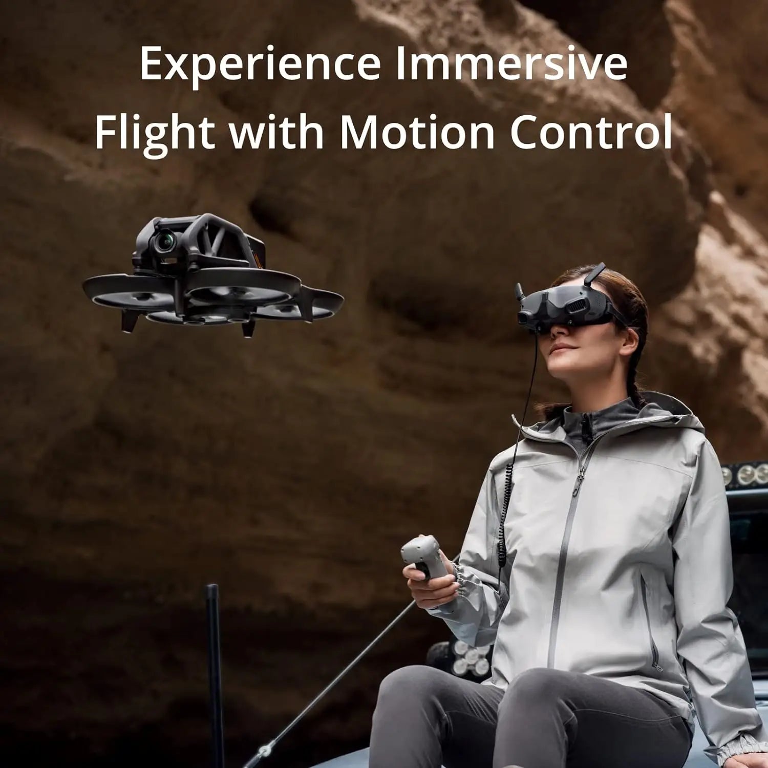 DJI Avata 1 – FPV Drone Only | 4K HD Camera, 155° Super‑Wide FOV