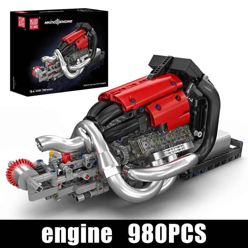 Mould King 10188 Motorized STR 13 Formula One Engine Building Set - Limetastore
