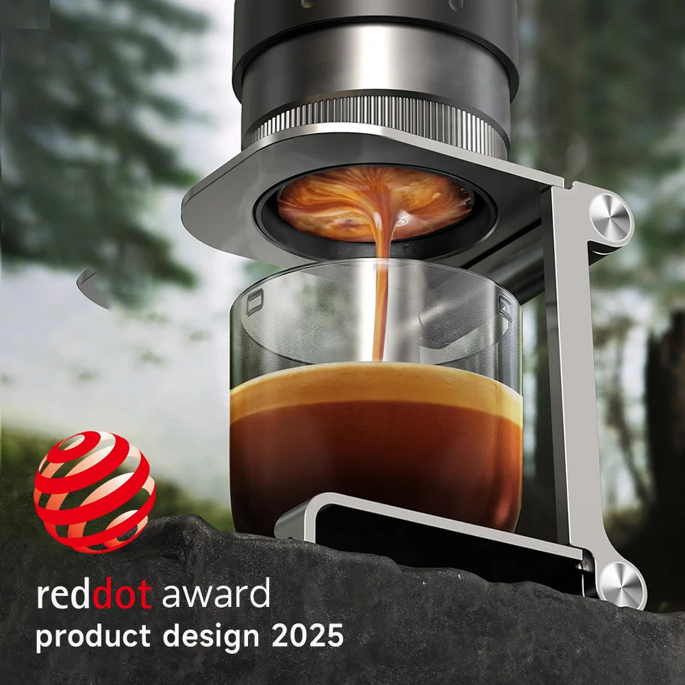 HiBREW H4C 4-v-1 prenosni aparat za espresso – Brezžični potovalni aparat za kavo z zamenljivo baterijo