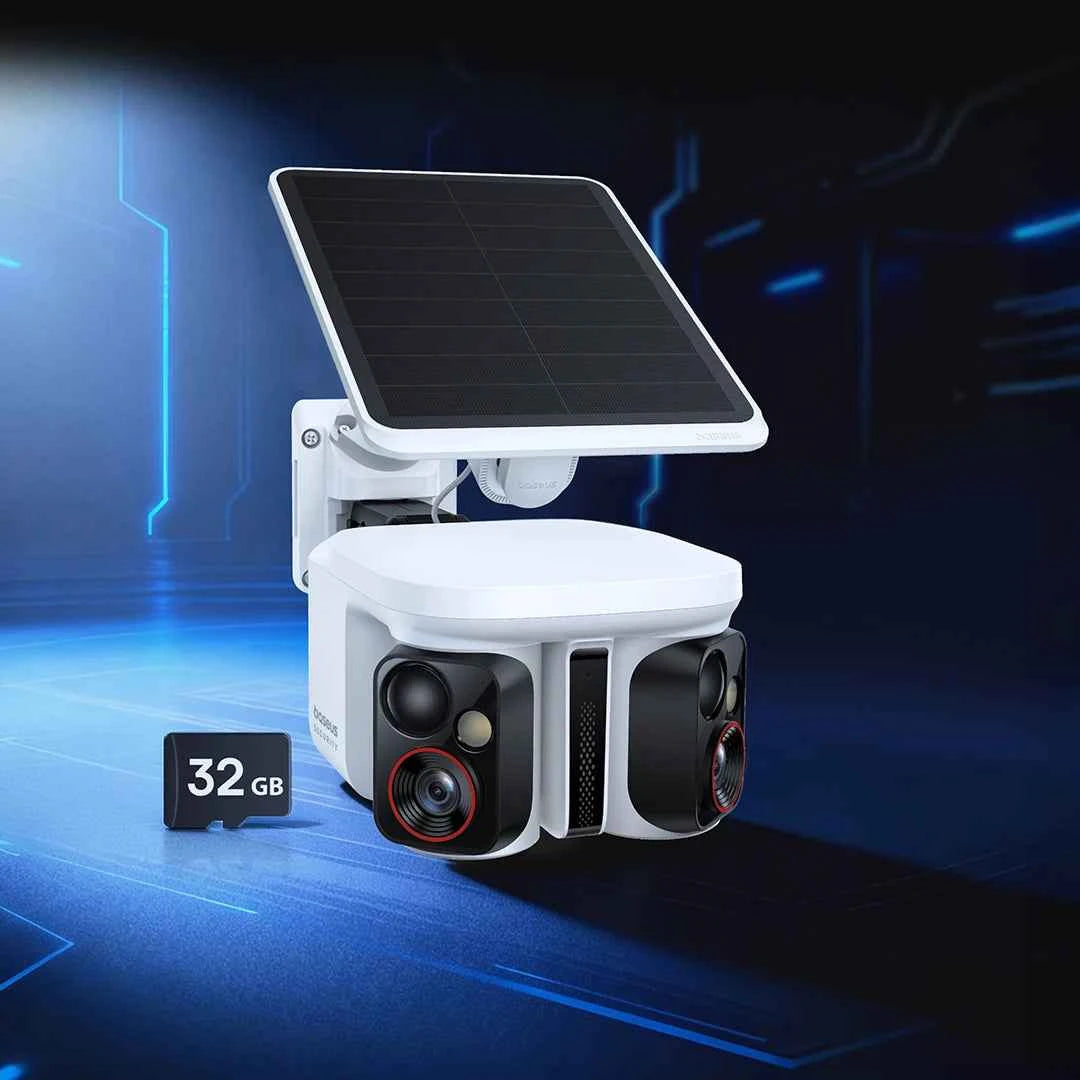 Baseus Security X1 Pro Outdoor Dual Camera Wireless 3K Camera Solar Panel Face Recognition Smart AI Tracking Security Camera - Limetastore