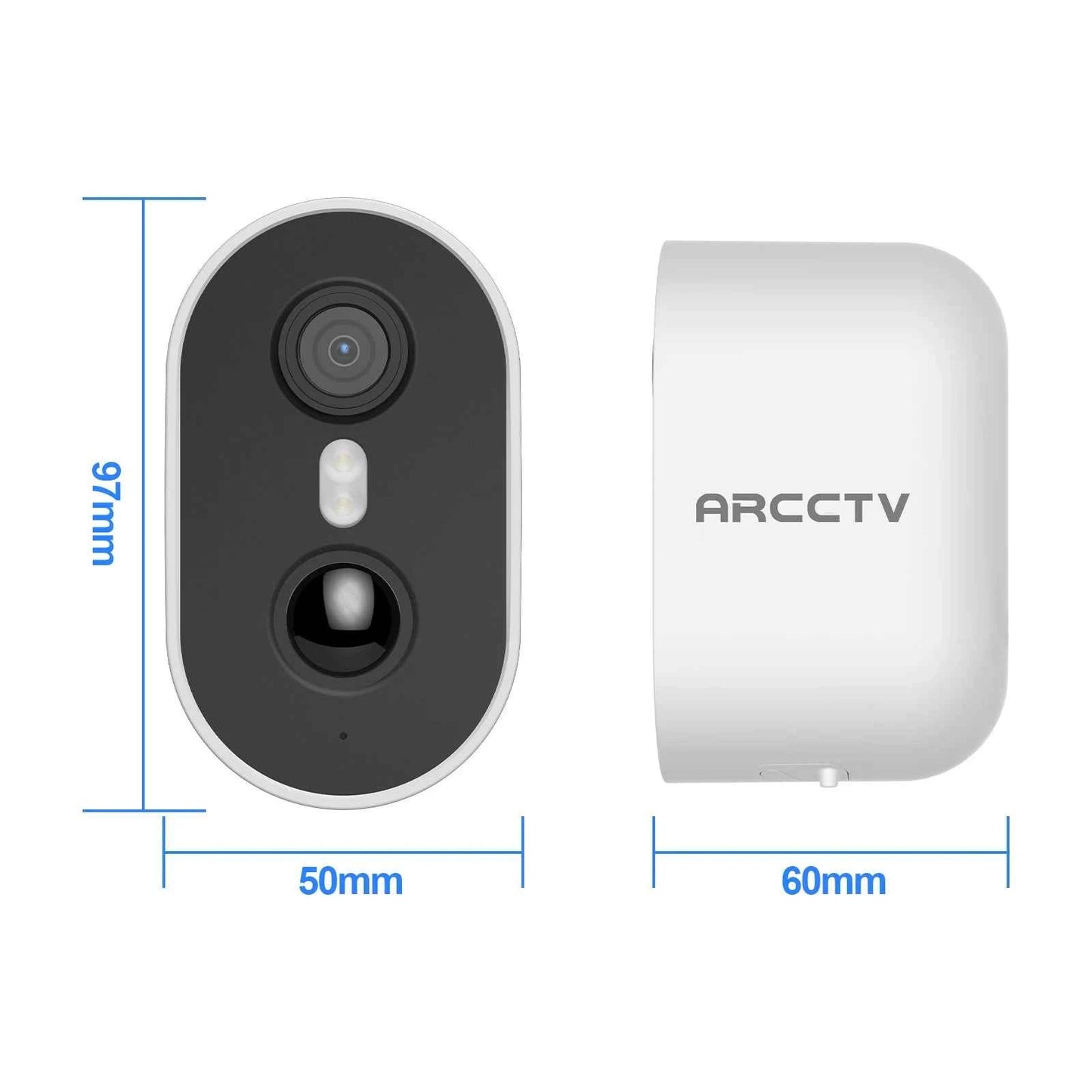 ARCCTV 4MP Solar WiFi Surveillance Camera Two Way Audio Humanoid Detection Outdoor Wireless Security Camera Color Night Vision - Limetastore