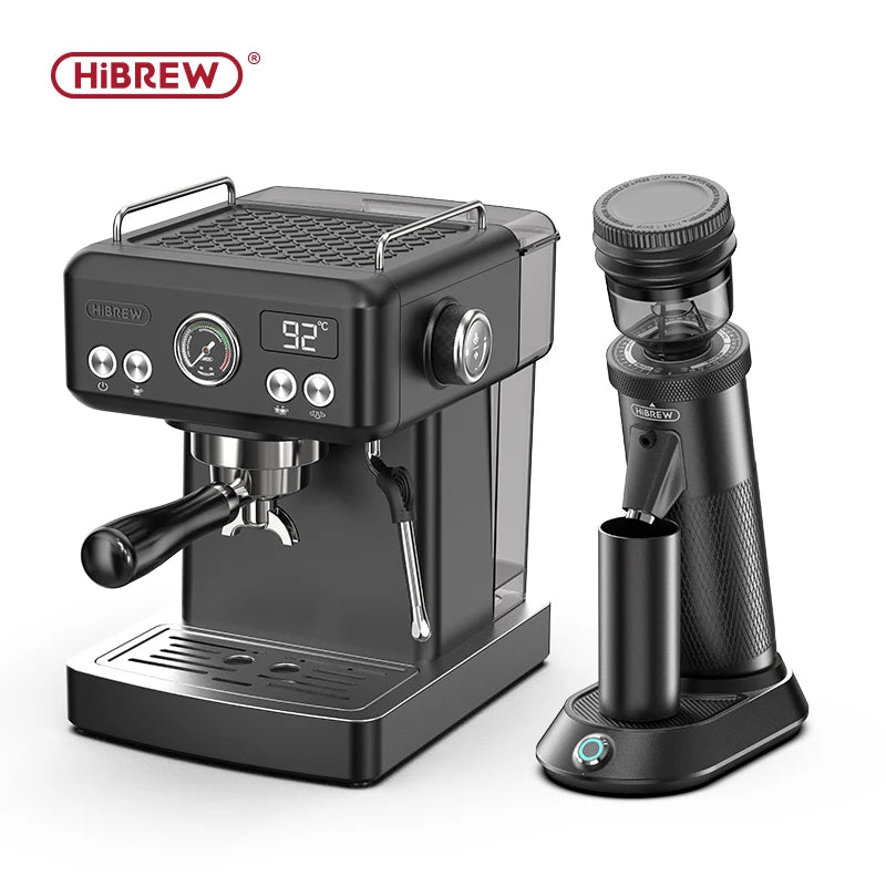HiBREW H10A – profesionalni črni aparat za espresso | nastavljiva temperatura in prostornina | sistem prednamakanja