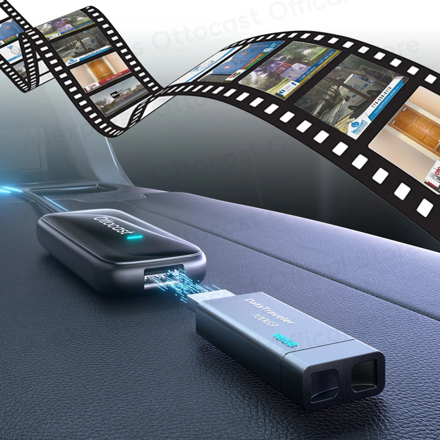 Brezžični video adapter OTTOCAST Play2Video Ultra CarPlay