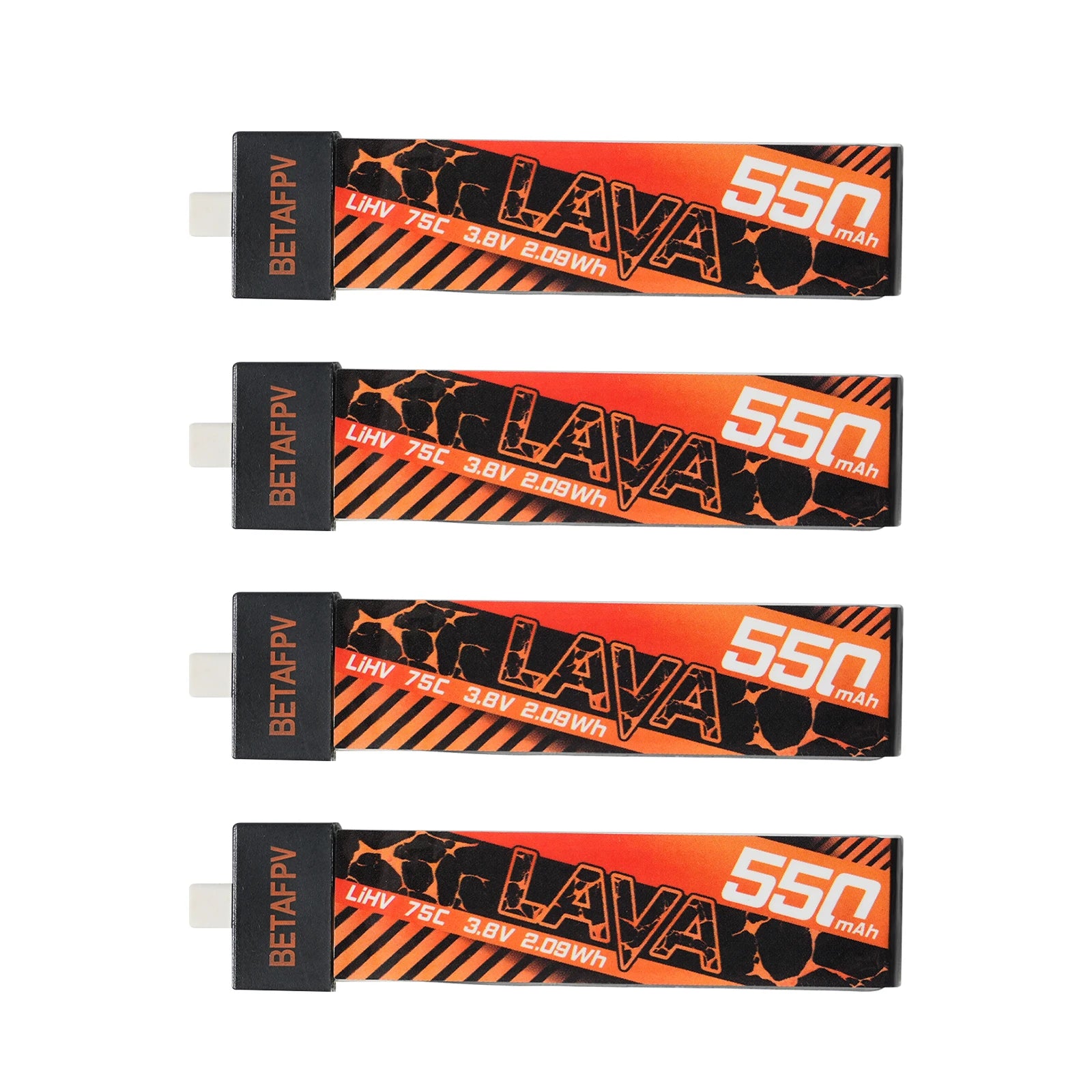 BETAFPV LAVA1S 550mAh 75C Battery (4PCS) for Meteor75 pro （HD）＆ Cetus x ＆Cetus pro