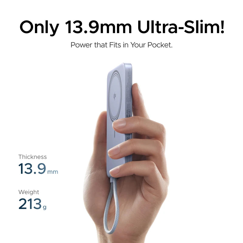 UGREEN Ultra tanka 30W 10000mAh magnetna prenosna baterija – brezžični Qi2