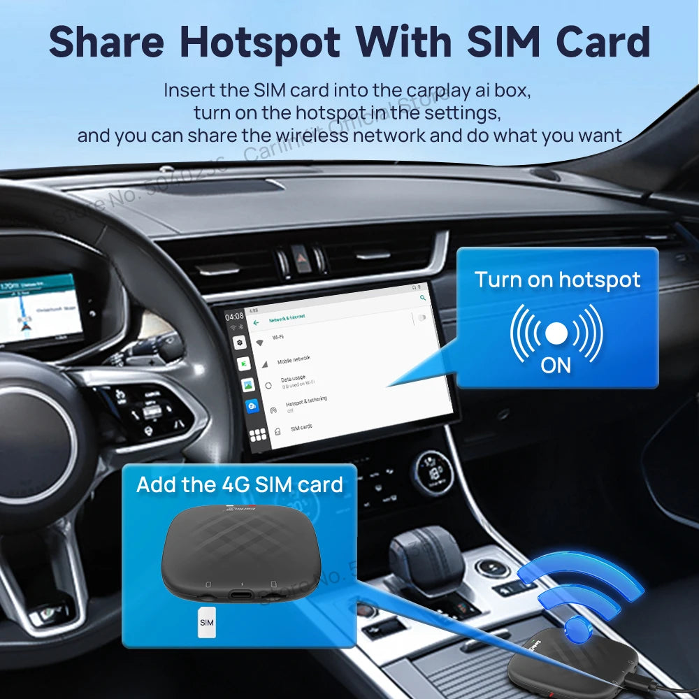 CarlinKit Android 11 Wireless CarPlay AI Box