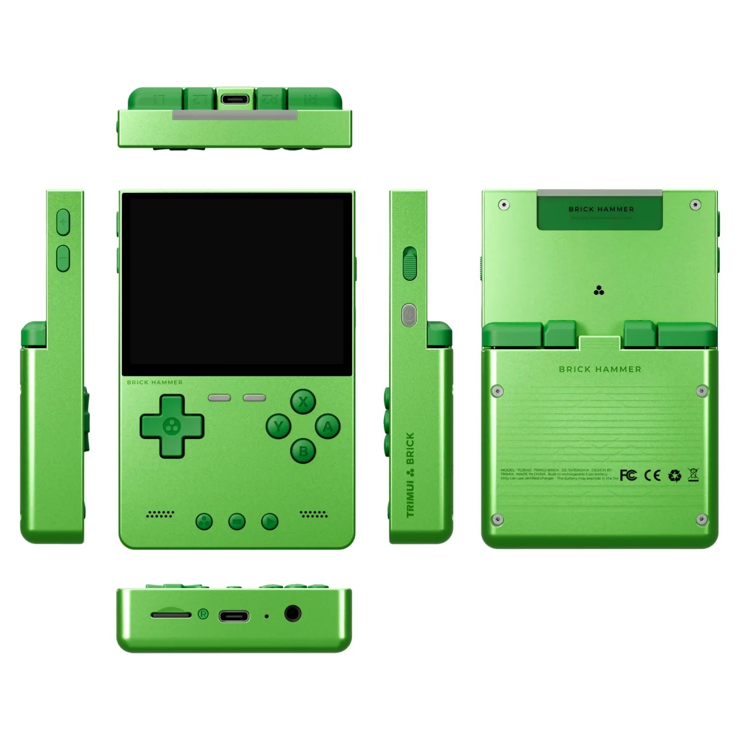 TRIMUI Brick Hammer Portable Handheld Game Player CNC Full Metal 3.2'' IPS Screen Retro Games Linux System Video Gaming Device - Limetastore