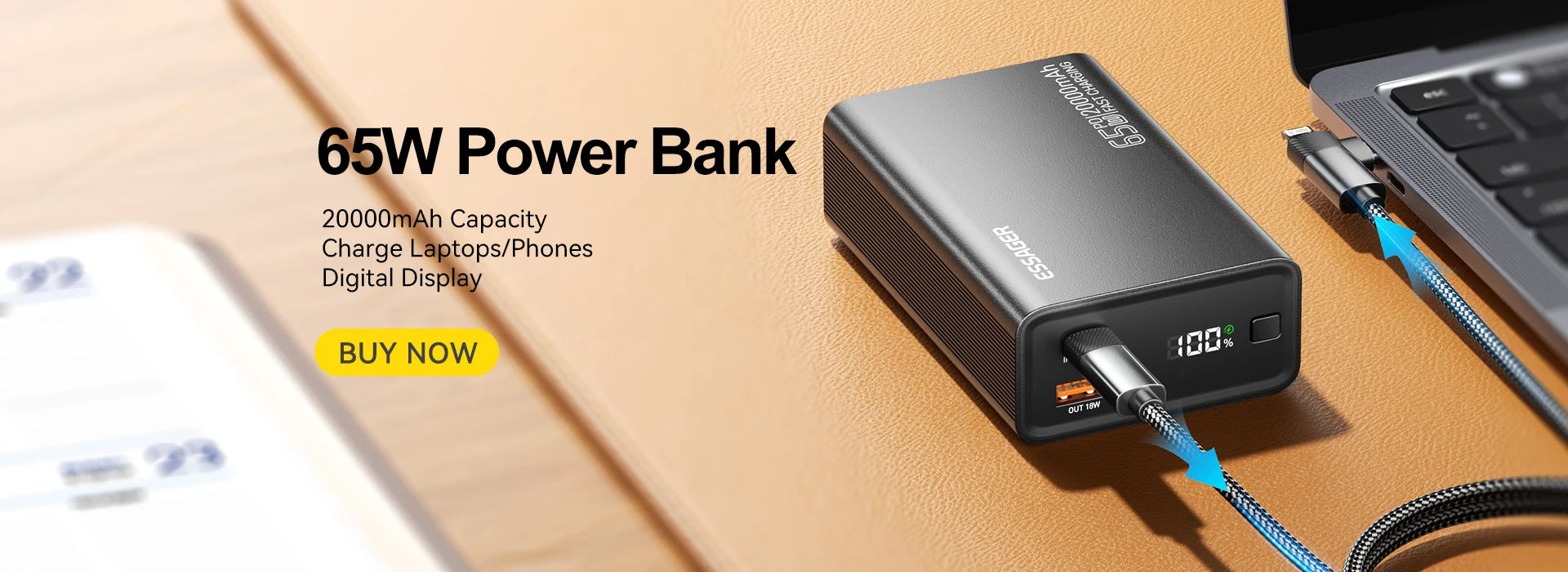 ESSAGER tanek magnetni brezžični Power Bank 20W 5000mAh MagSafe