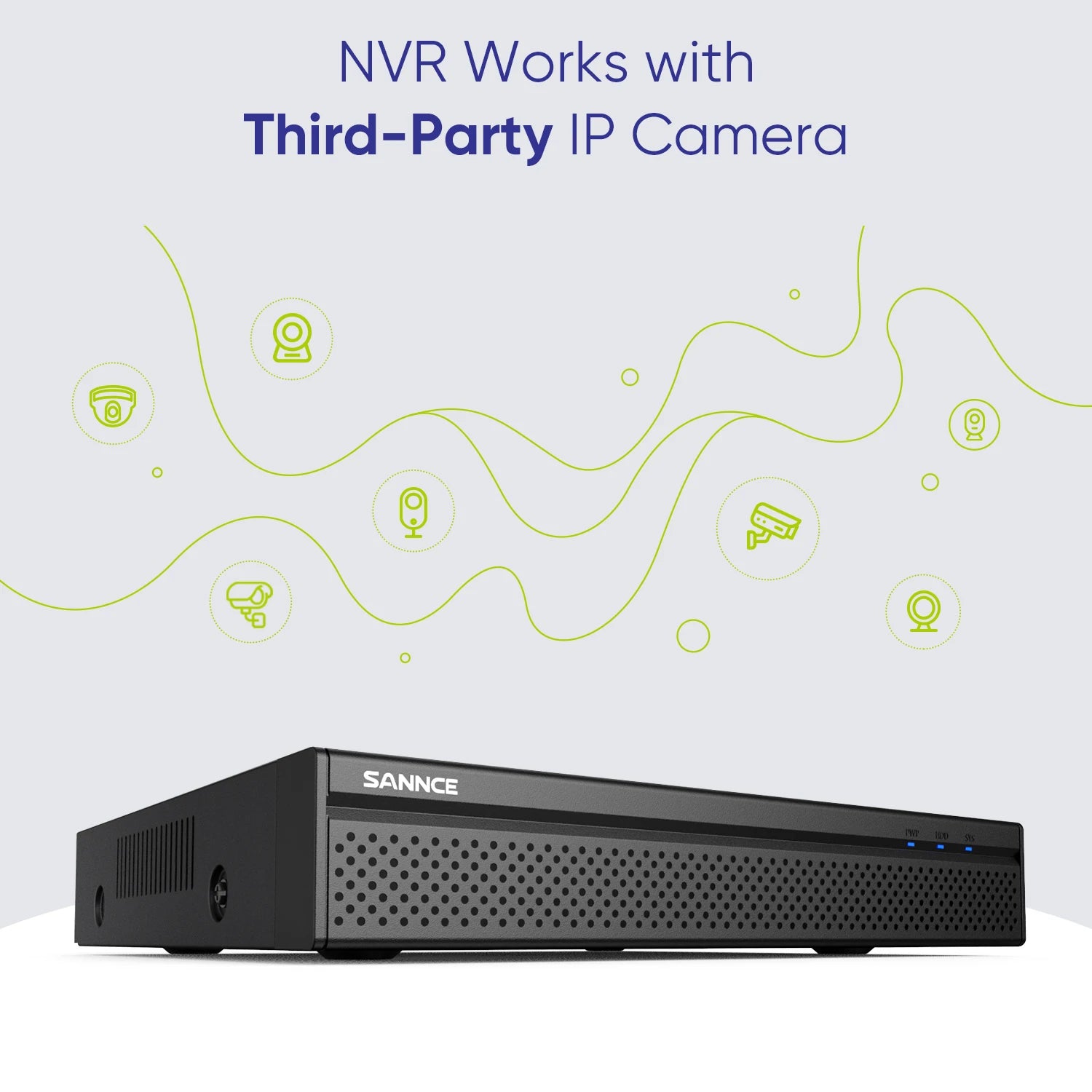 Sistem SANNCE 8-kanalni 8MP PoE NVR | 5MP IP66 kamere, nočno gledanje IR-CUT, žični CCTV komplet