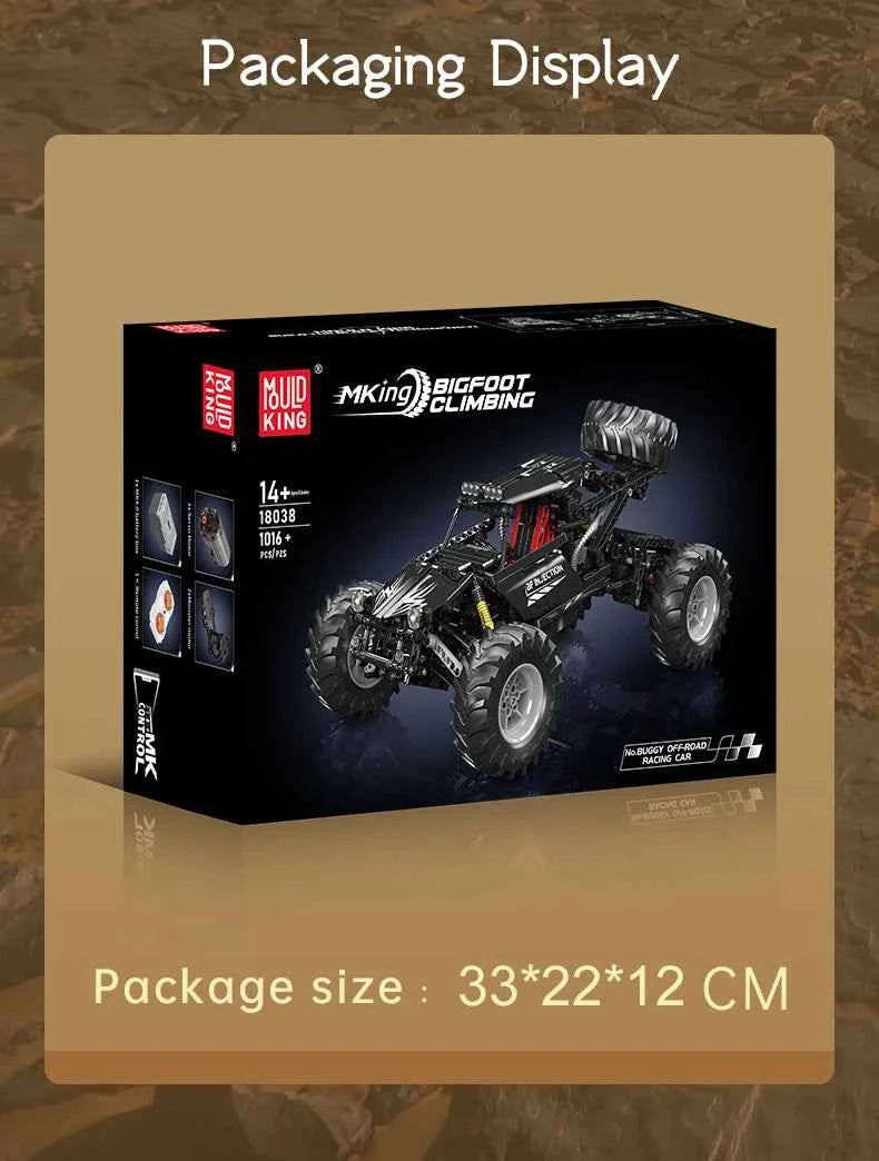 Mould King 18038 Remote‑Control Bigfoot Climbing Car - Limetastore