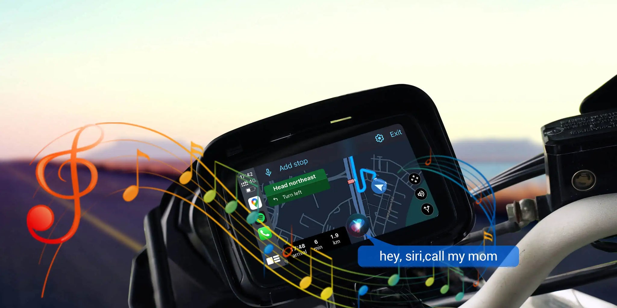 OTTOCAST Lite C5 Motoristični brezžični CarPlay GPS-zaslon