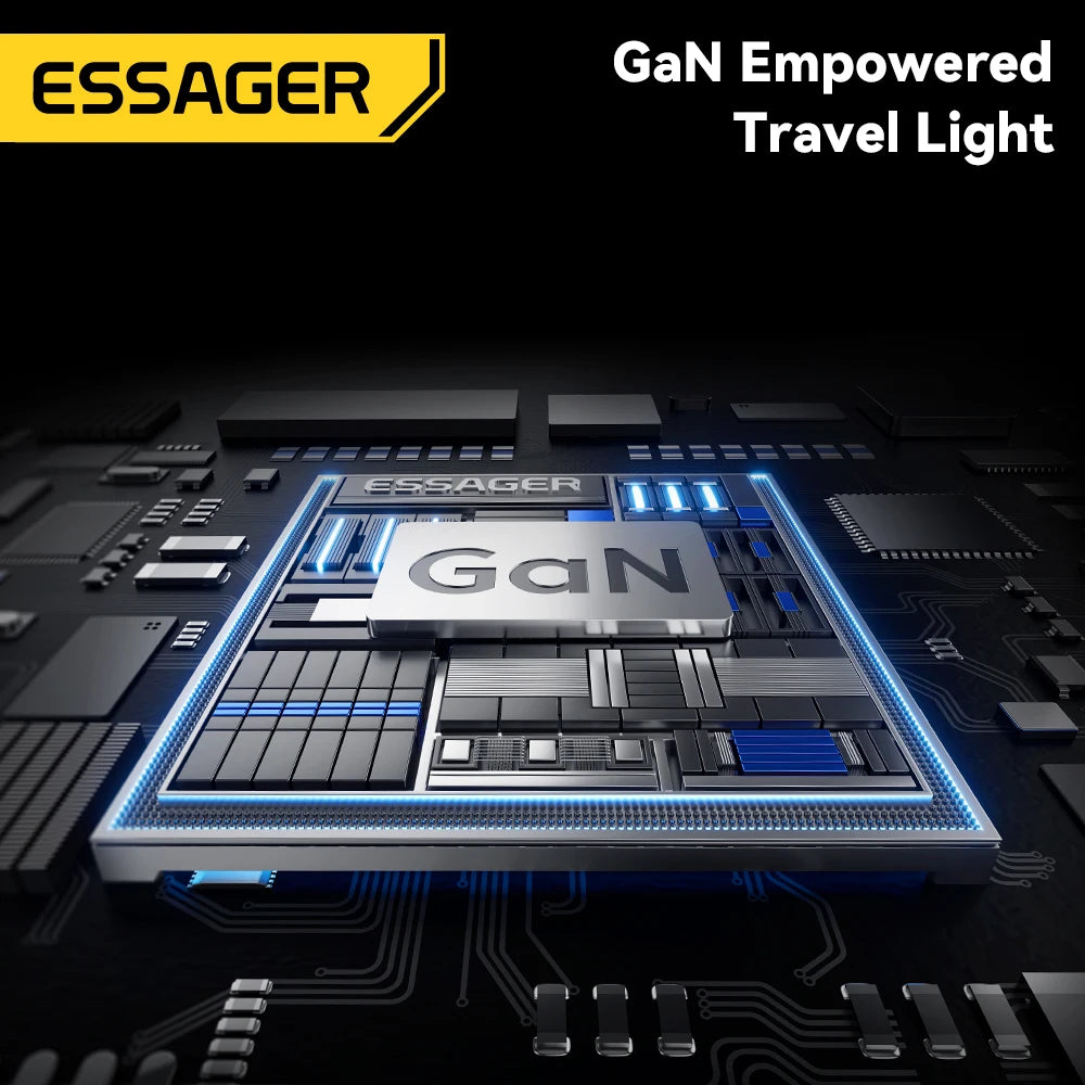 ESSAGER 3-v-1 magnetna 65W GaN polnilna baterija 5000 mAh