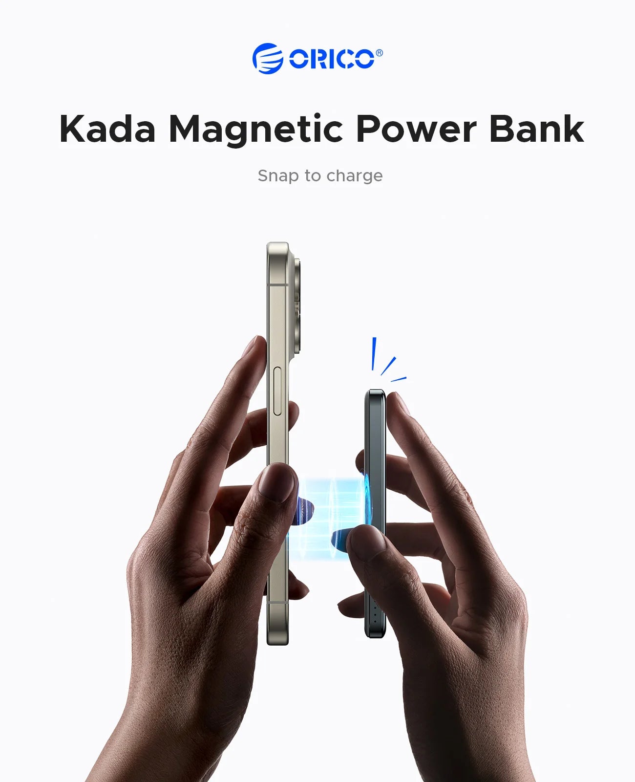 ORICO Kada magnetna prenosna baterija – 5000mAh / 10000mAh PD22.5W tanka brezžična prenosna