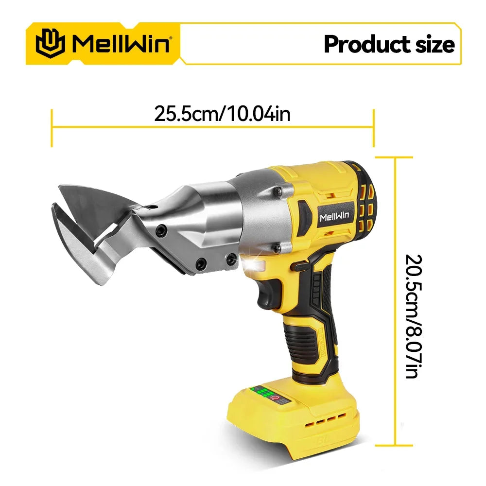 MELLWIN 1800W Brushless Electric Scissors Cordless Iron Sheet Shear Tool 360 Degree Pivoting Head For Makita 18V Battery Pin - Limetastore