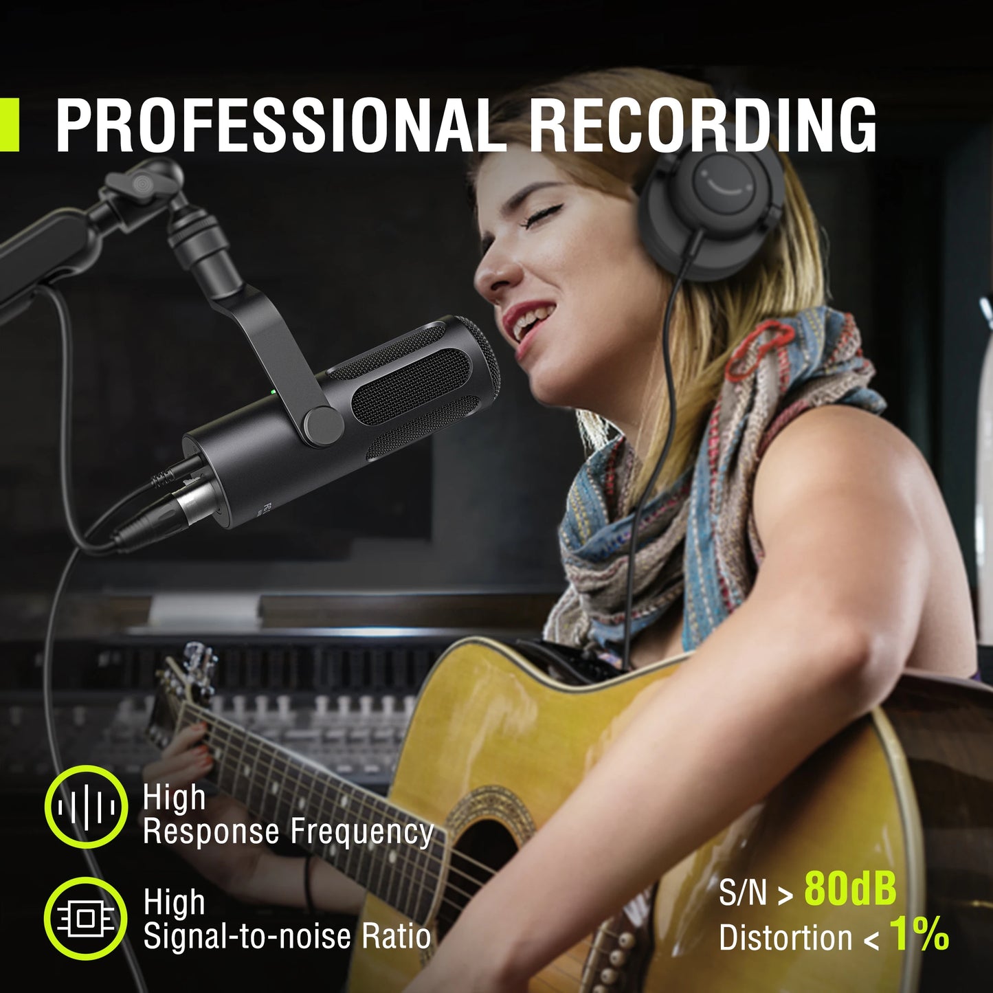 FIFINE Tank3 USB/XLR Dynamic Microphone | Heavy-Duty Podcast & Studio Mic