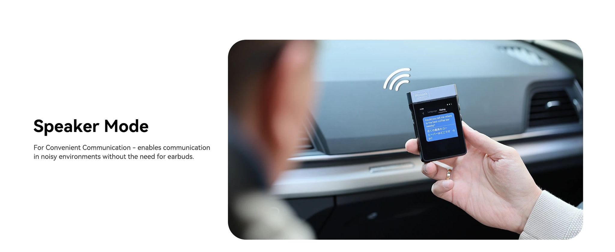 Wooask A9 4G+WiFi AI prevajalnik, ušesne slušalke, samostojne, brez aplikacije