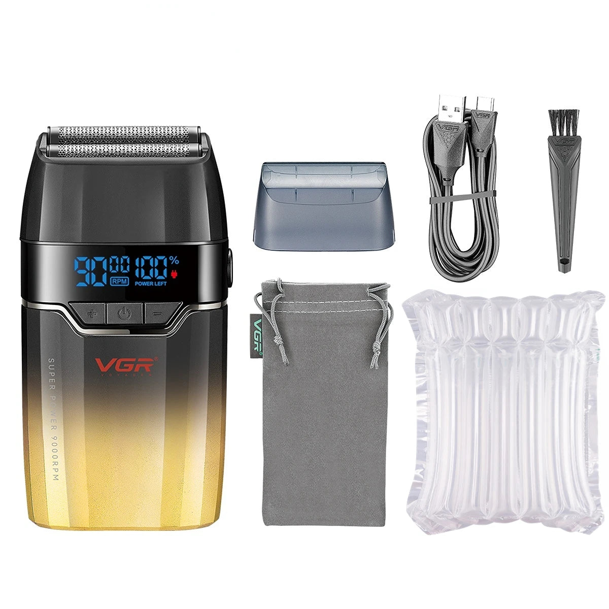 VGR V-308 profesionalni brivnik s folijo 9000 vrt./min 150-minutna trojna hitrost