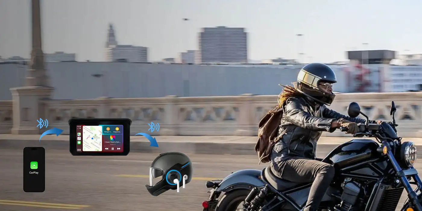 Lite C5 SE Motociklistični zaslon CarPlay Android Auto vodoodporen