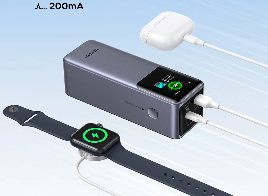 UGREEN Nexode 200W 25000mAh prenosna baterija – PD hitro polnjenje prenosna zunanja baterija