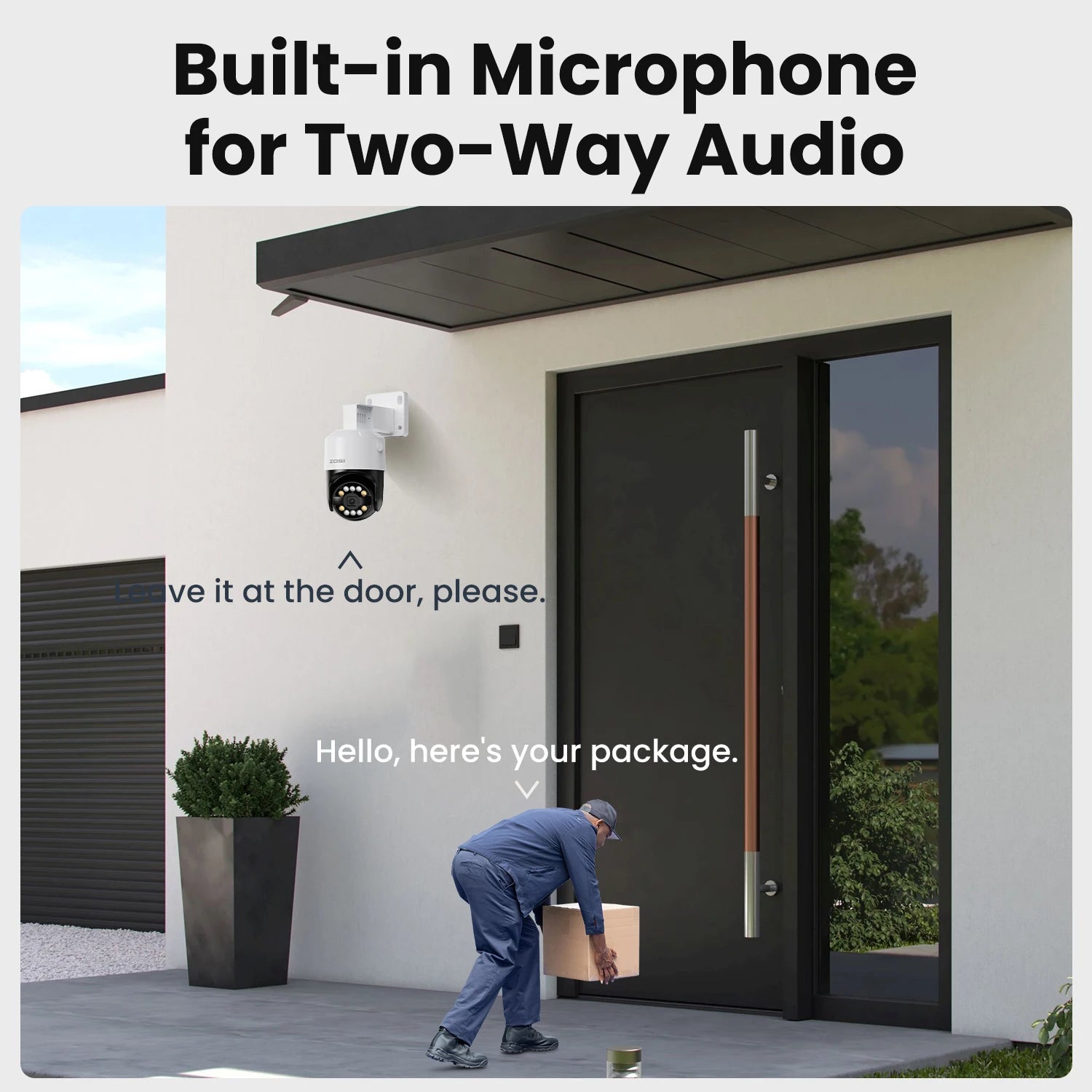 ZOSI 5MP PTZ PoE Security Camera System – 8CH 8MP NVR Kit with Two‑Way Audio | AI Face Detection