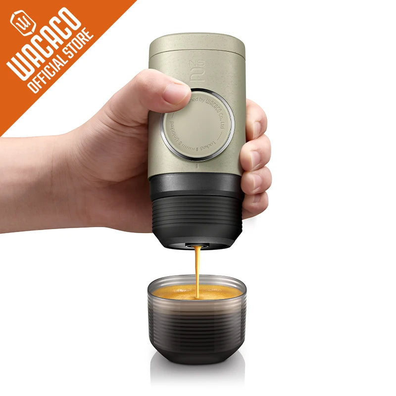 Wacaco Minipresso NS2 prenosni aparat za espresso – ultra-kompakten ročni kavni aparat na kapsule