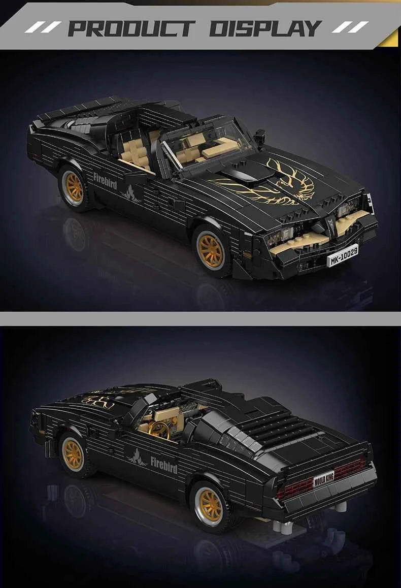 Mould King 10029 Black Firebird Sport Racing Car - Limetastore
