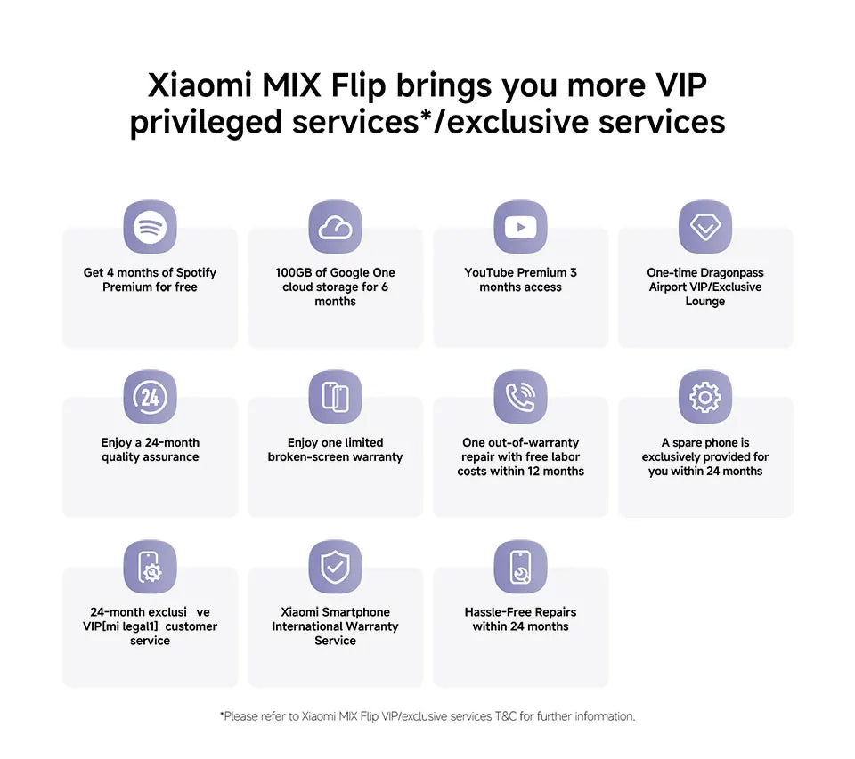 Global Version Xiaomi MIX Flip Smartphone New Snapdragon 8 Gen 3 CPU 50MP Leica Camera  12GB RAM 512GB ROM 6.86 inch Foldable Display NFC - Limetastore