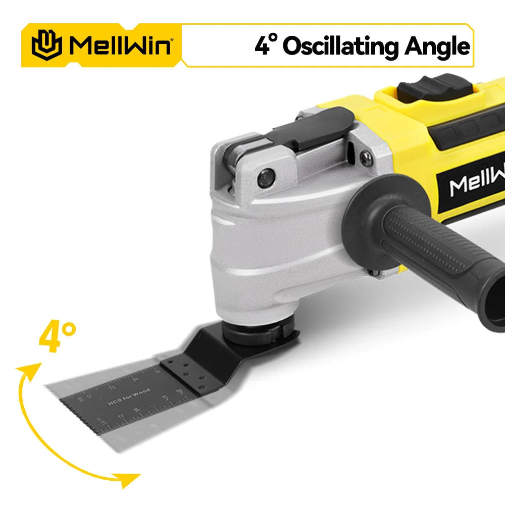 MELLWIN Brushless Oscillating Multi Function Tool Electric Saw Polisher woodworking Cutting Tool For Makita 18V Battery Pin - Limetastore