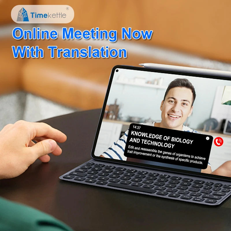 Brezžične slušalke Timekettle W4 Pro AI Translator, dvosmerni prevajalnik za 40 jezikov