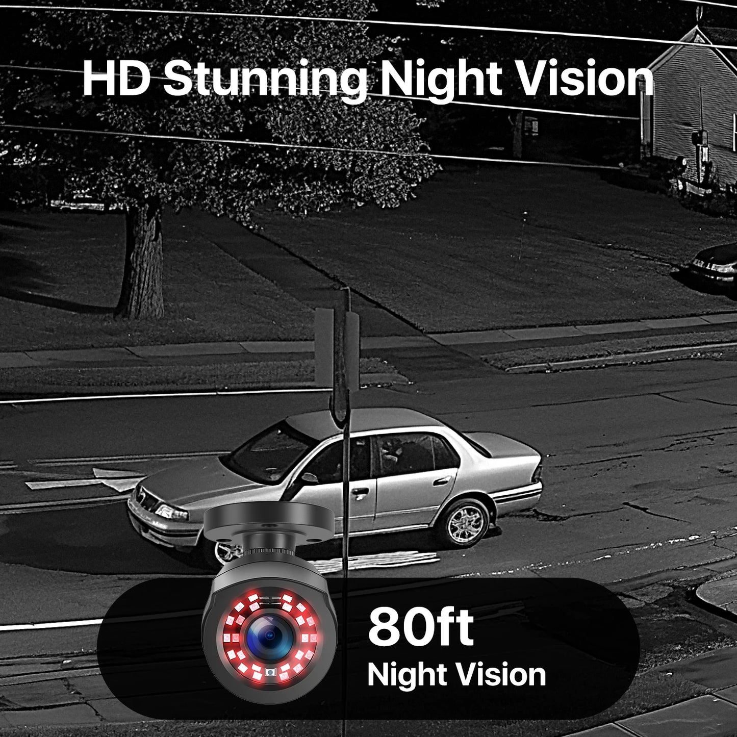 Varnostni sistem CCTV ZOSI 8CH 1080P – 5MP Lite H.265+ DVR z 2/4/6/8× 2MP zunanjimi nočnimi kamerami