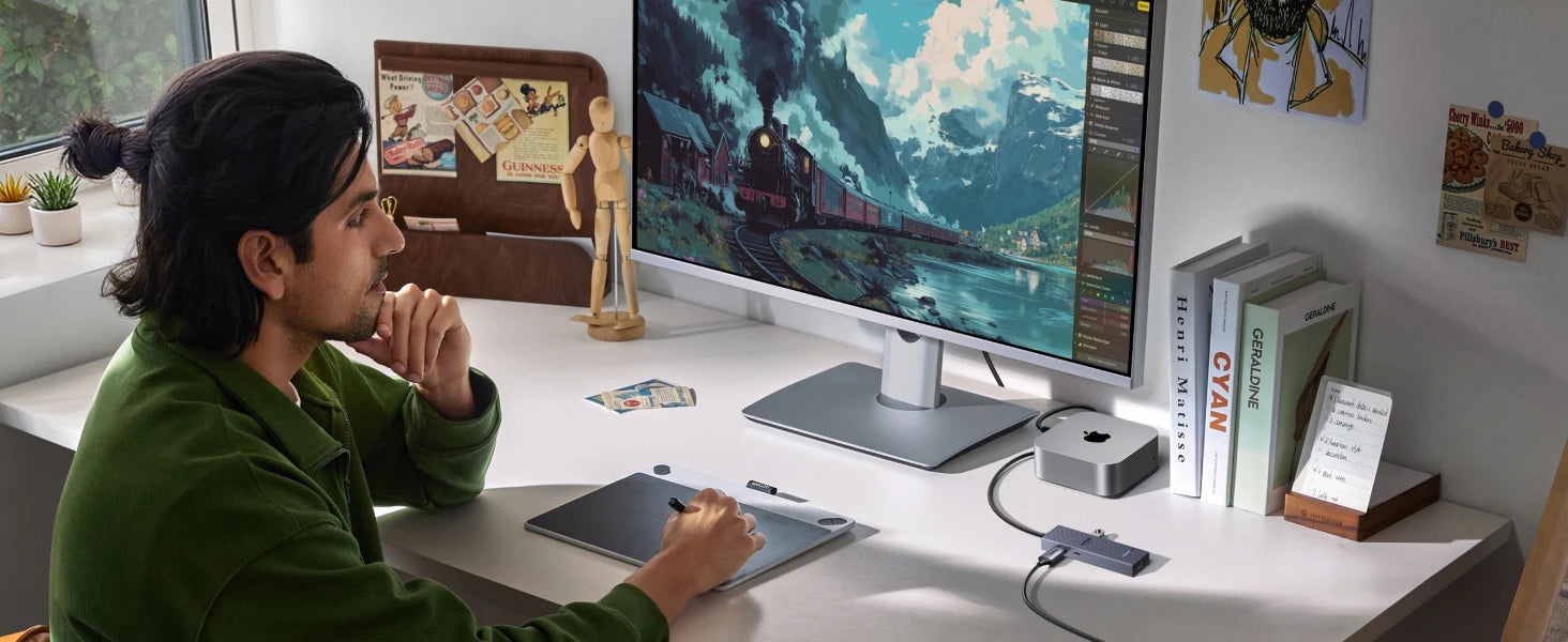 UGREEN 6‑in‑1 USB‑C Hub with 4K60Hz HDMI, 10Gbps USB‑A & USB‑C Data Ports