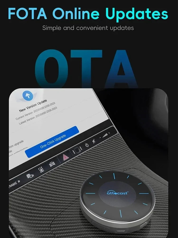 OTTOCAST Picasou 3 Brezžični CarPlay AI box s HDMI