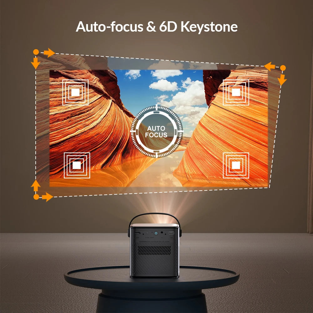 BYINTEK U80 Max Smart Portable DLP Projector – Native 1080P, 4K Support, Android 11.0