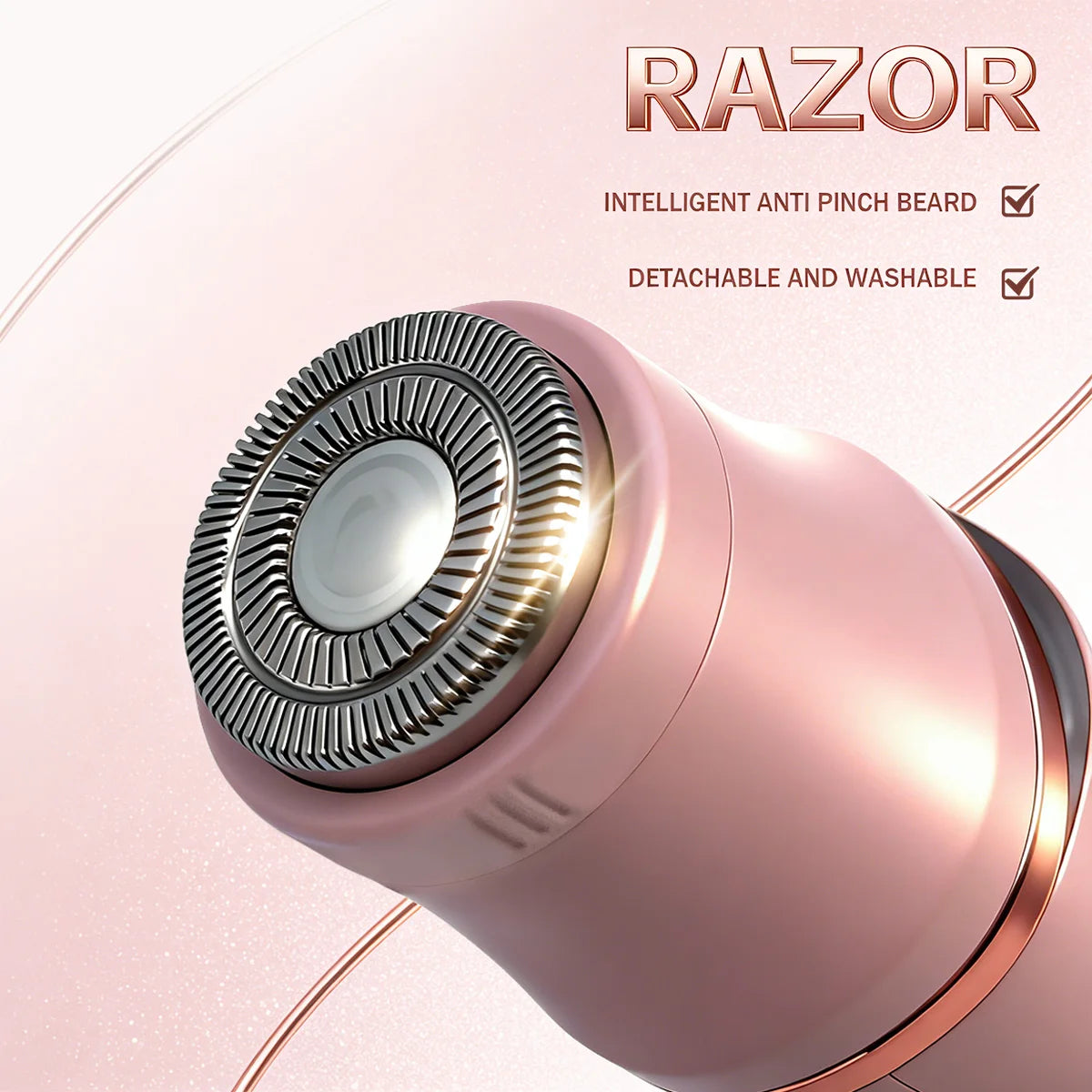 VGR V-763 3-v-1 epilator za ženske IPX7 vodoodporen odstranjevalec dlak
