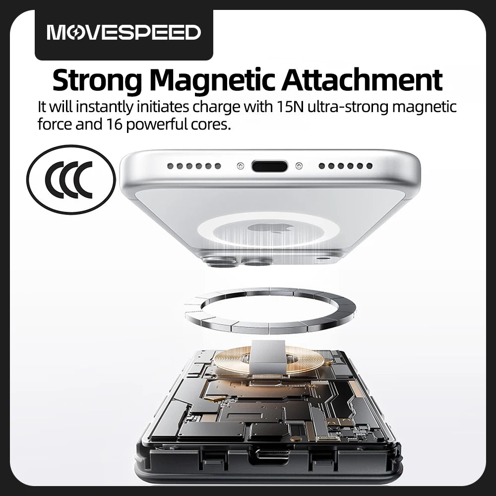 MOVESPEED P08 napoltrdna prenosna baterija MagSafe za iPhone