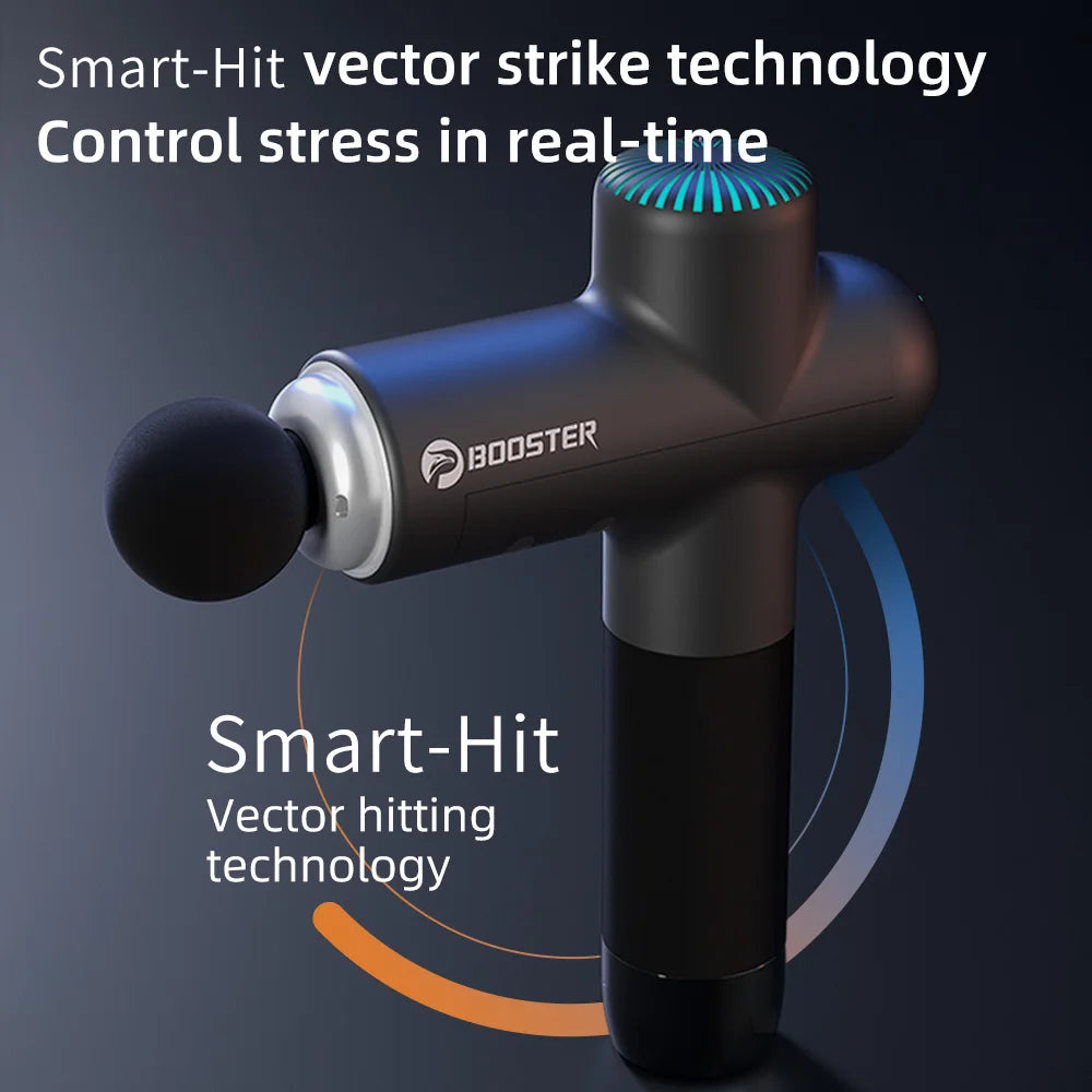 Booster Smart‑Hit masažna pištola – električni masažer za vrat in telo | Masažna pištola za globoko tkivo/fascijo
